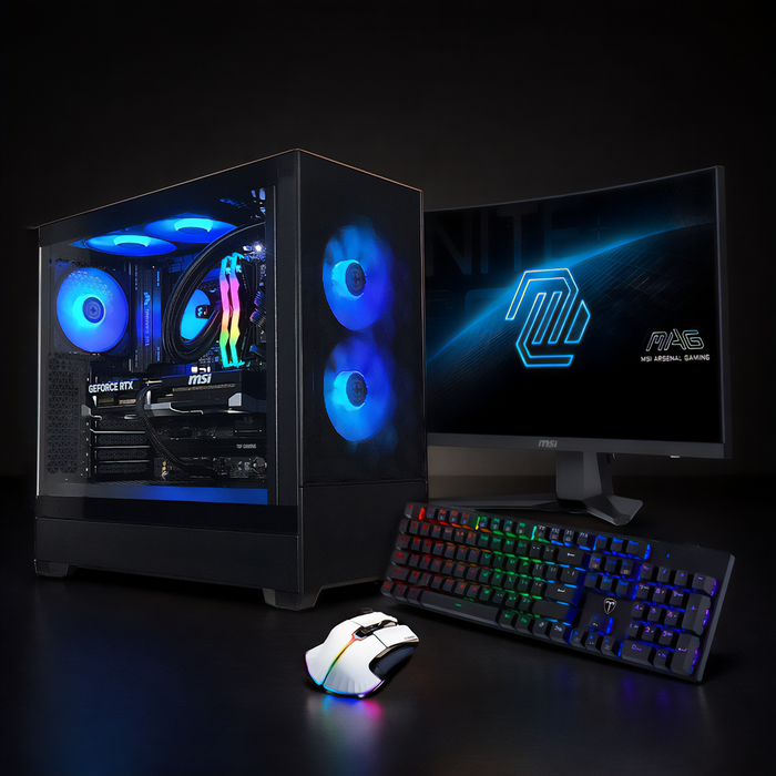 1080p High FPS Gaming PC + Monitor — Game Ready Bundle