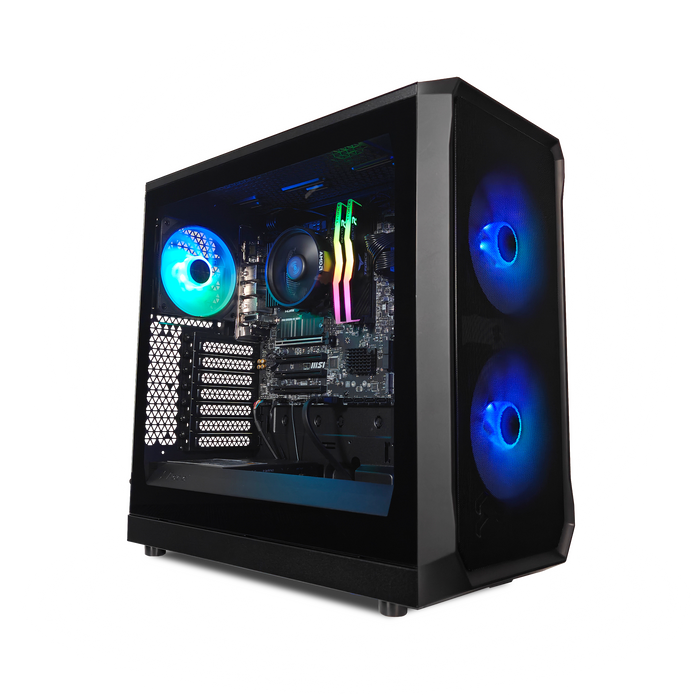 XOTIC PC Focus Optimal Gaming PC, Ryzen 5 5600G, Radeon Vega, 16GB DDR4, 500GB SSD