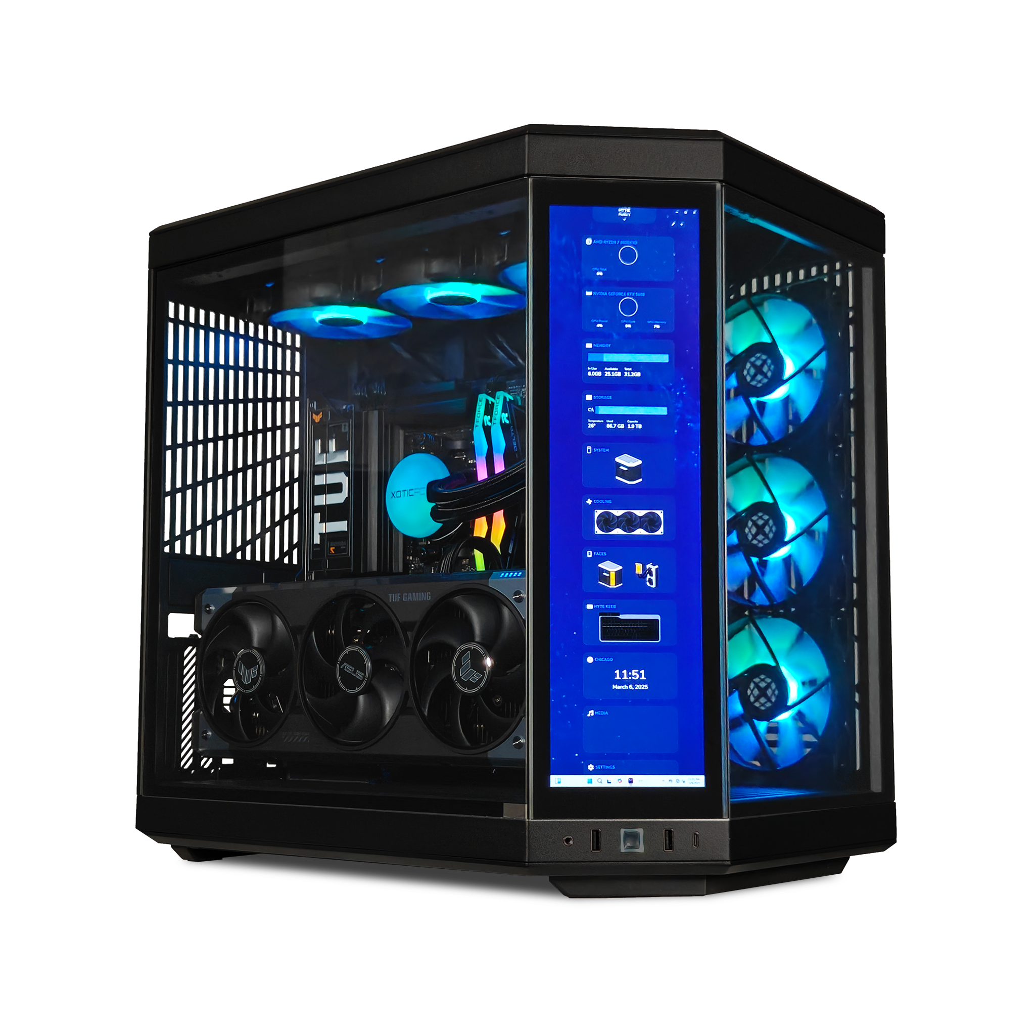 XOTIC PC GX13 HYTE Ultimate Gaming Desktop w/ INTEL Z890 DDR5