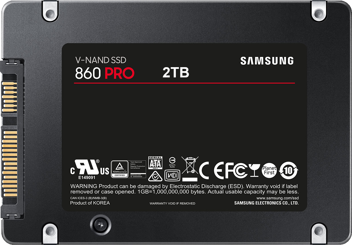 Faktura Middelhavet Isolere 2TB Samsung 860 Pro Series SATA3 Solid State Disk Drive - SKU 100042SG –  XOTIC PC