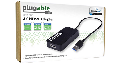 1x USB to HDMI UHD Video Adapter