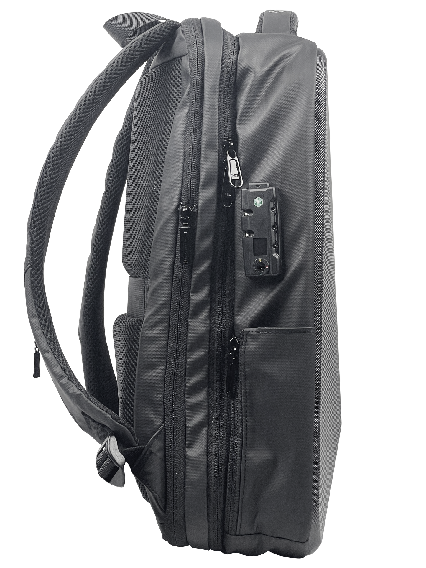 XOTIC PC Black Hardshell Anti Theft Waterproof Backpack