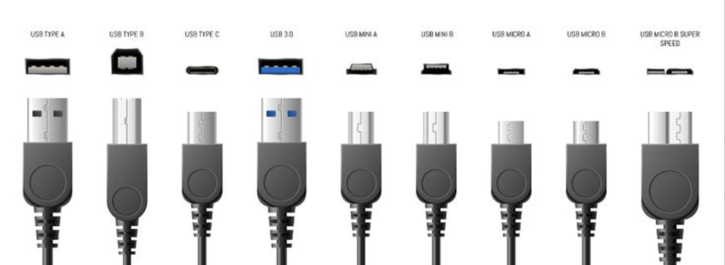 The Differences Between Computer Ports and Cables: HDMI, DVI, USB Type-A and Type-B, and More