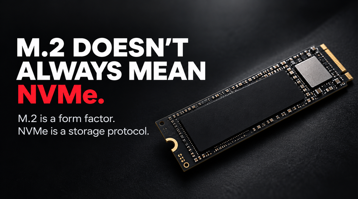 M.2 vs NVMe: Why M.2 Does Not Automatically Mean NVMe