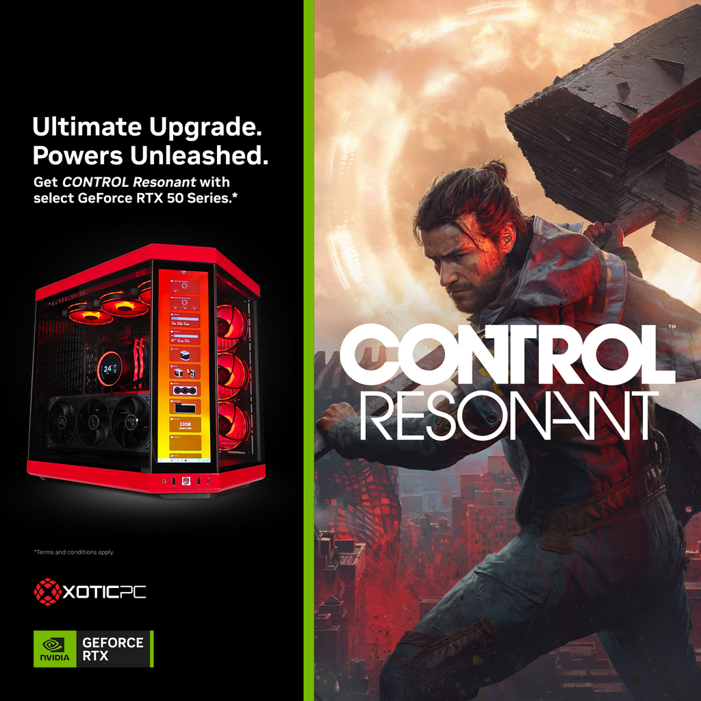 Get CONTROL Resonant with select GeForce RTX 50 Series.