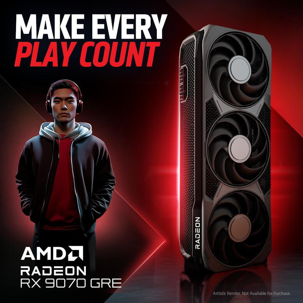 MAKE EVERY PLAY COUNT | AMD Radeon™ RX 9070 GRE