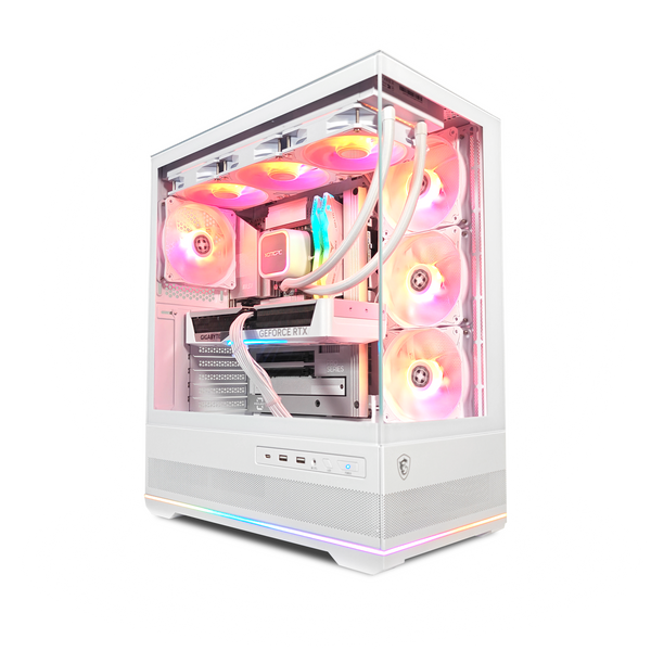XOTIC PC Project Zero Pano Ghost Gaming PC, NVIDIA GeForce RTX 5070, Core Ultra 7 265K, 32GB DDR5, 1TB SSD