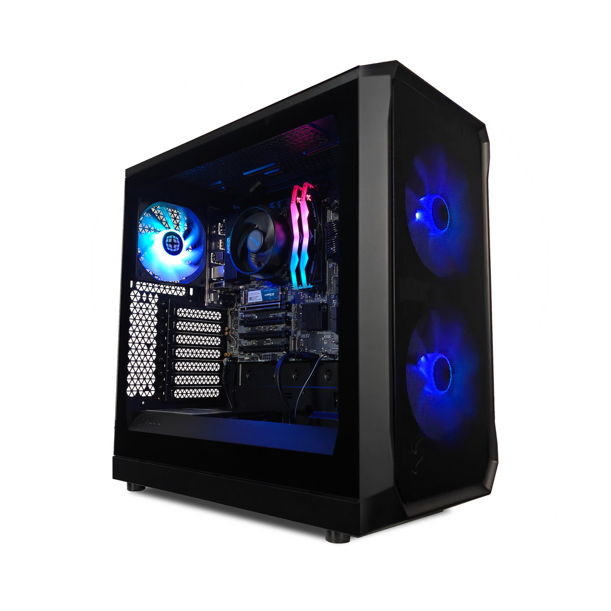 XOTIC PC Focus Classic Gaming PC, AMD Ryzen 5 8500G, Radeon RX, 16GB D