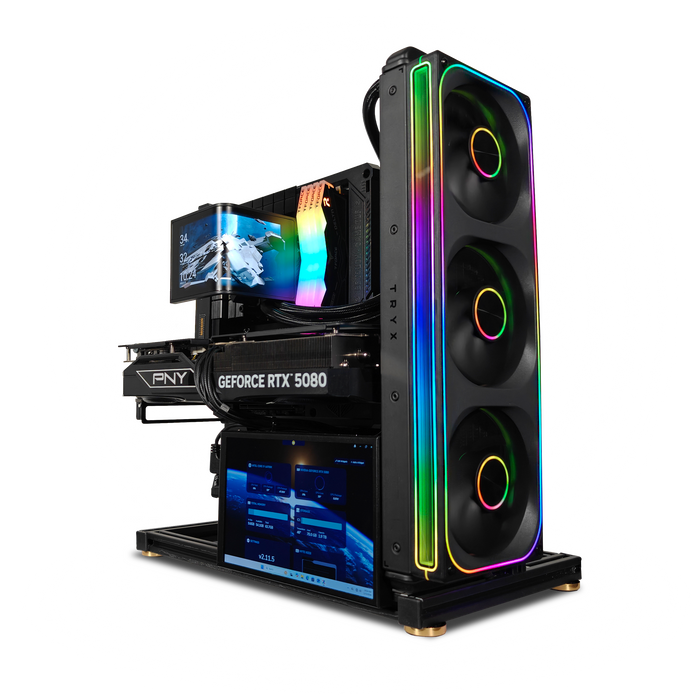 XOTIC PC Frameworx Open Air Gaming PC, NVIDIA GeForce RTX 5080, Core i7-14700K, 64GB DDR5, 4TB SSD