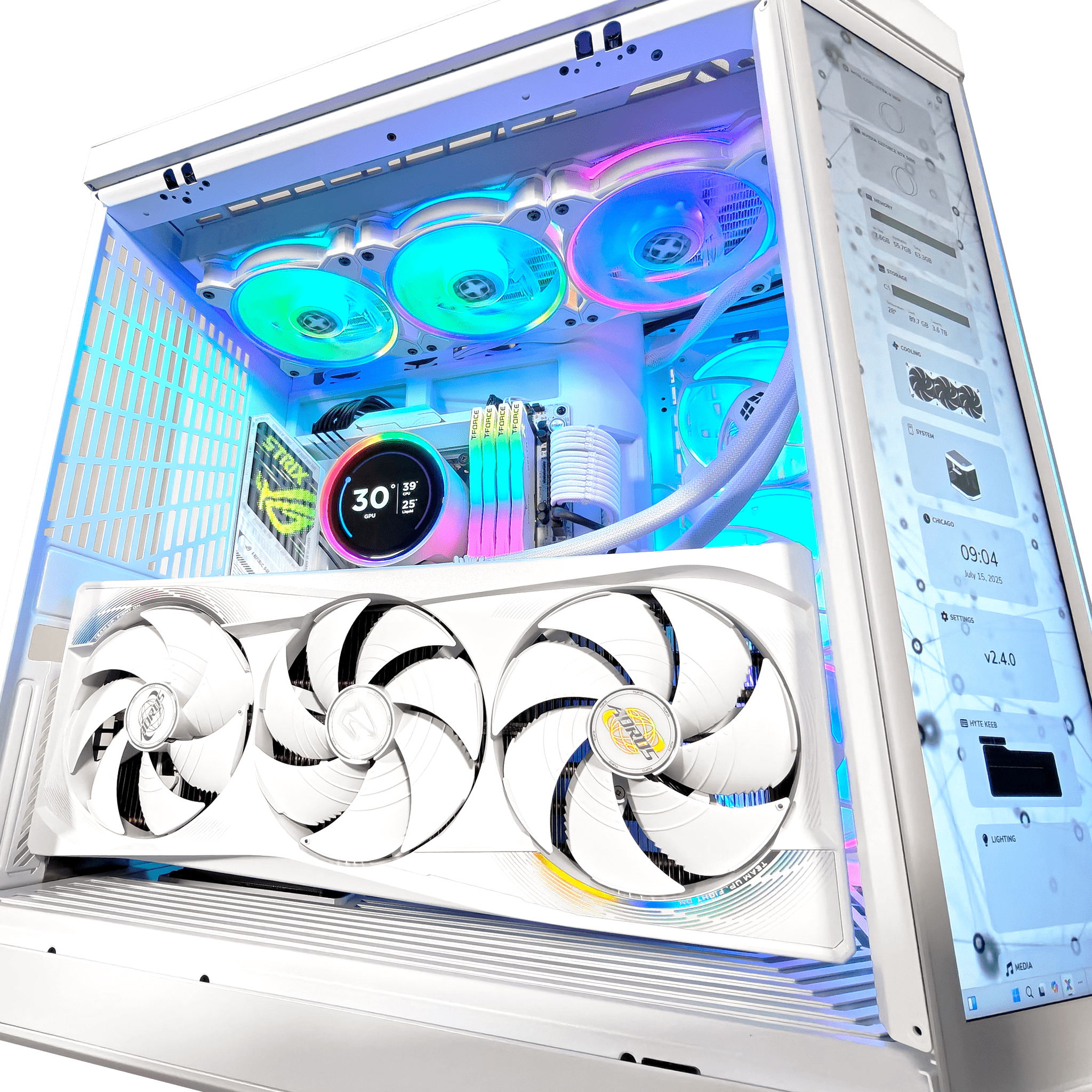 GX13 HYTE GHOST Black Label Gaming Desktop w/ INTEL Z890 & DDR5