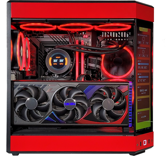 XOTIC PC GX13 HYTE RED EYE Black Label Gaming Desktop w/ INTEL Z790