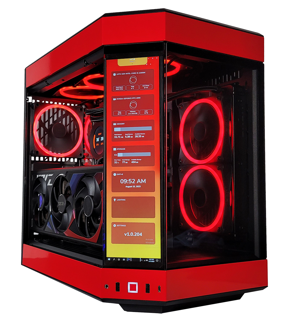 XOTIC PC GX13 RED EYE Black Label Gaming Desktop w/ INTEL Z790 & DDR5