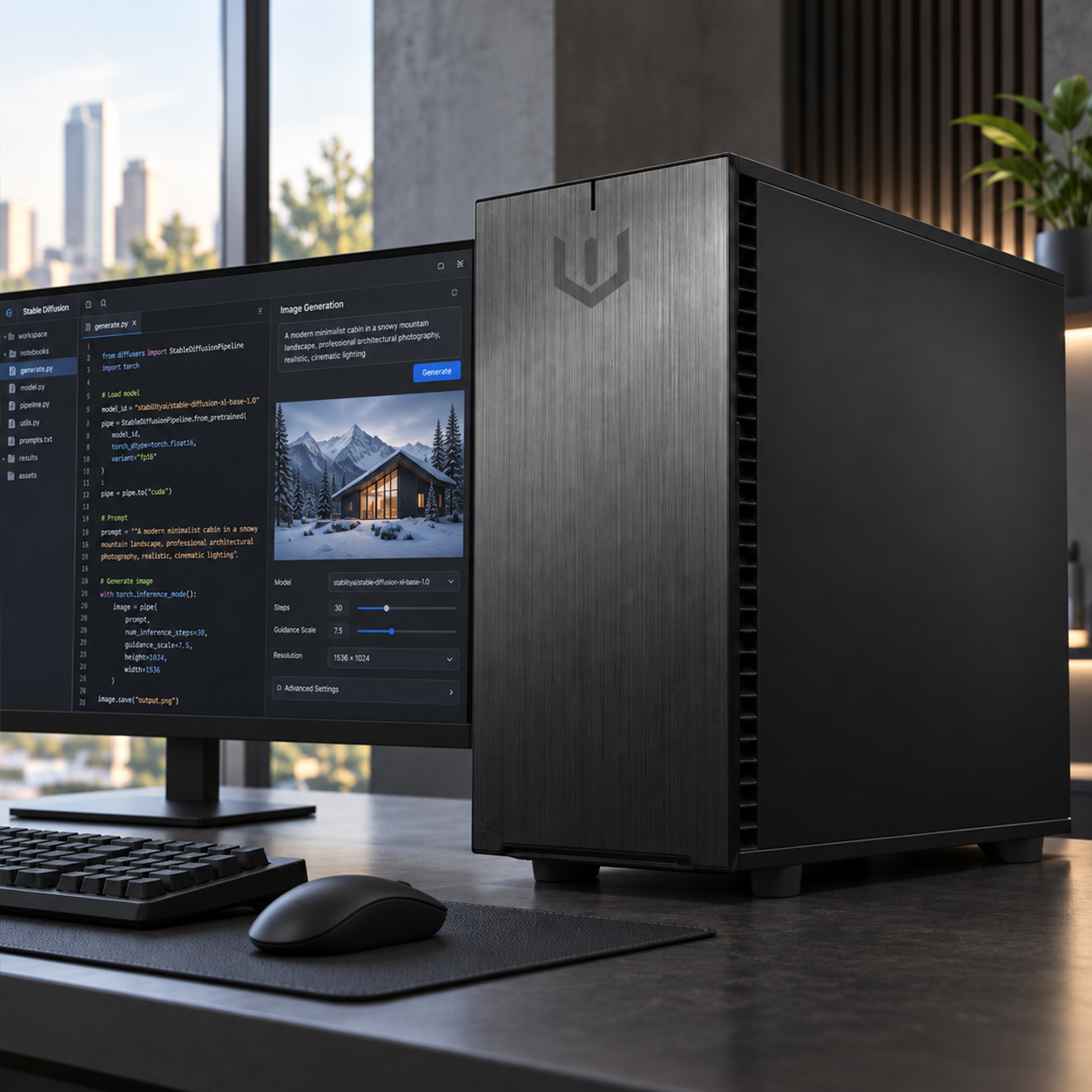 Generative AI Single GPU Workstation