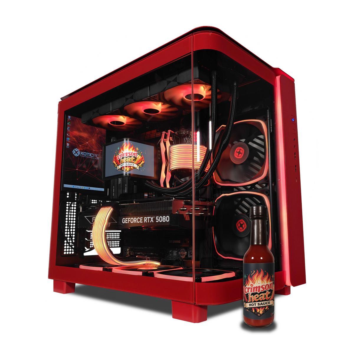 【sososo】パソコン King 95 Crimson Heat Ready to Ship Gaming PC Desktop