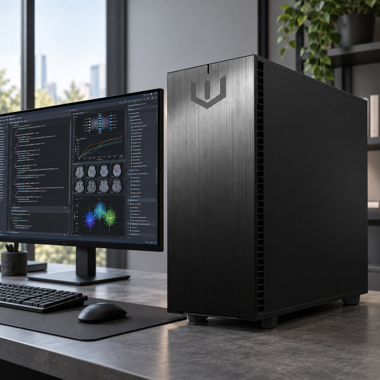 Machine Learning AI Multi GPU Workstation