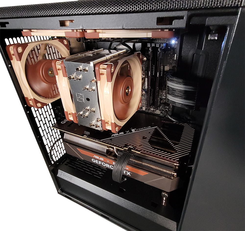 Open Computer With Labels XOTIC PC North Pro Minimalist Black Label Desktop w/ INTEL Z890 & DDR5