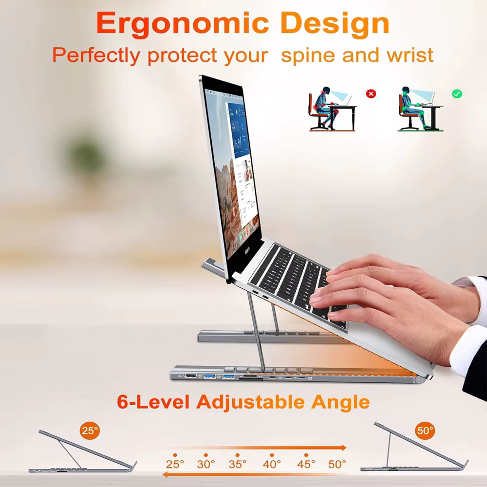 XOTIC PC Aluminum Notebook Docking Station Stand
