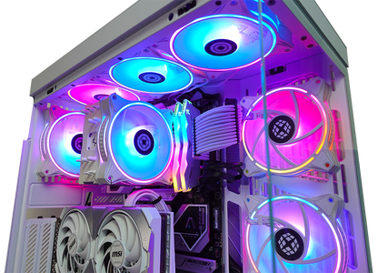 XOTIC PC G6 HYTE Y40 Snow White Extreme Ready to Ship Gaming Desktop w/ INTEL Z790 & DDR5