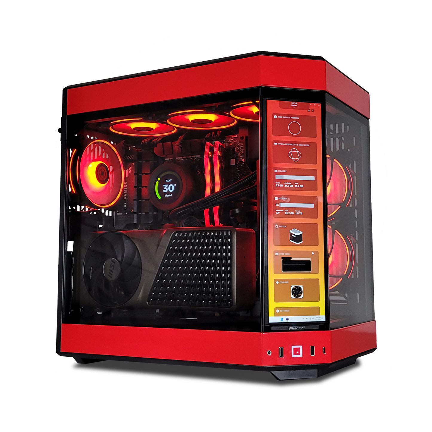 XOTIC PC Y60 Red Eye Ultimate Ready to Ship Gaming Desktop