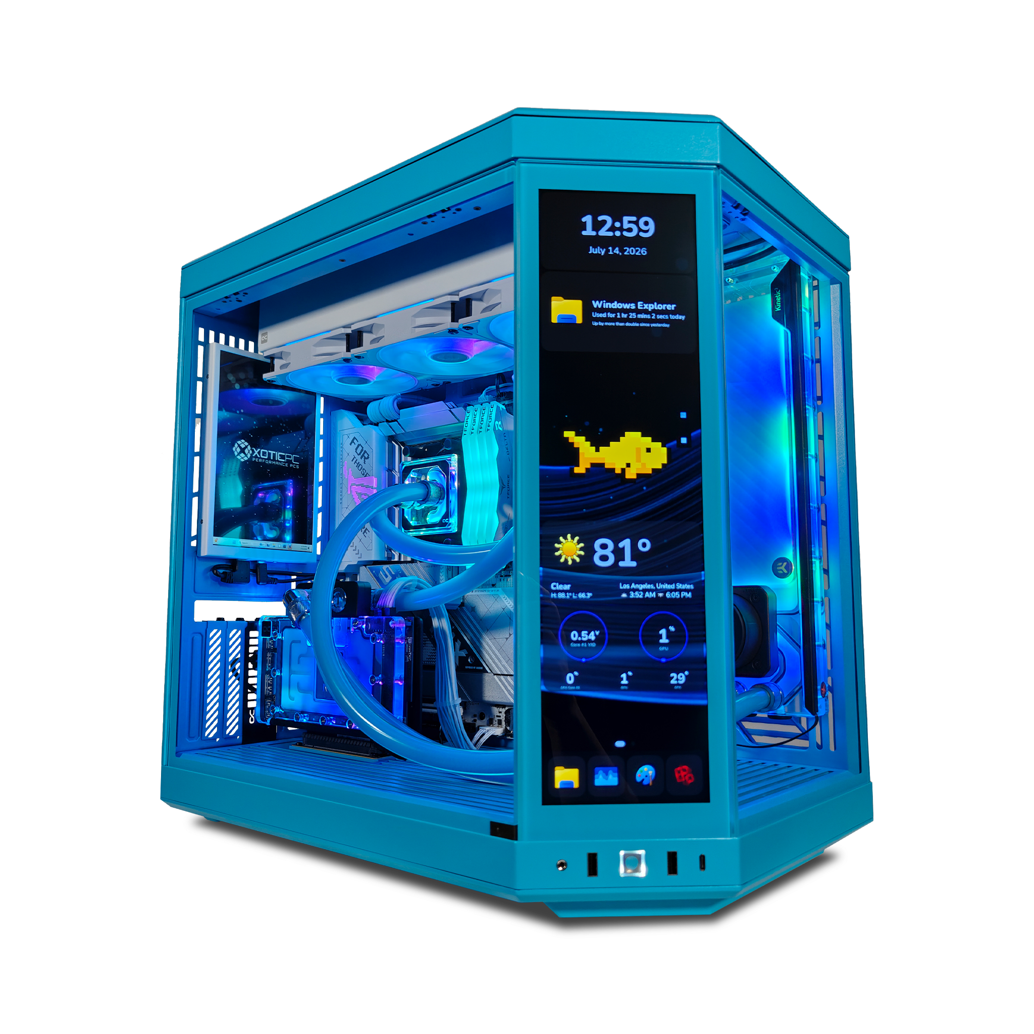 Y70 Blueberry Ultimate X Black Label Gaming PC, Ryzen 7 9800X3D, RTX 5080, 64GB DDR5, 2TB SSD