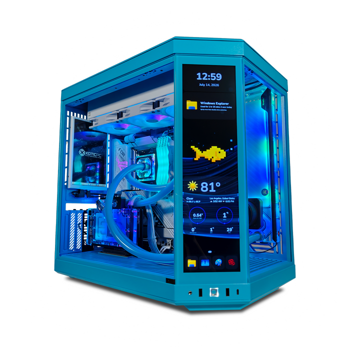 Y70 Blueberry Ultimate X Ready to Ship Gaming PC, Ryzen 7 9800X3D, RTX 5080, 64GB DDR5, 2TB SSD