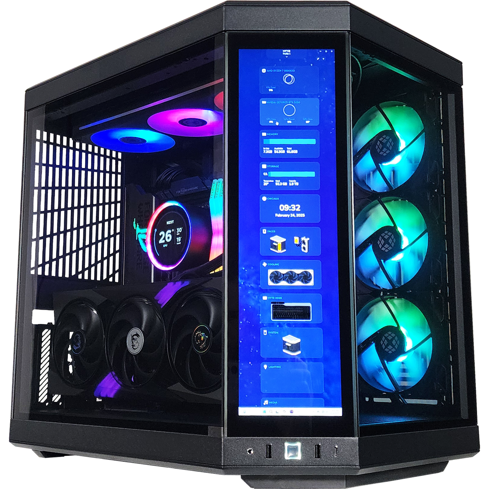 XOTIC PC GX13 HYTE Custom Built Gaming Desktop PC