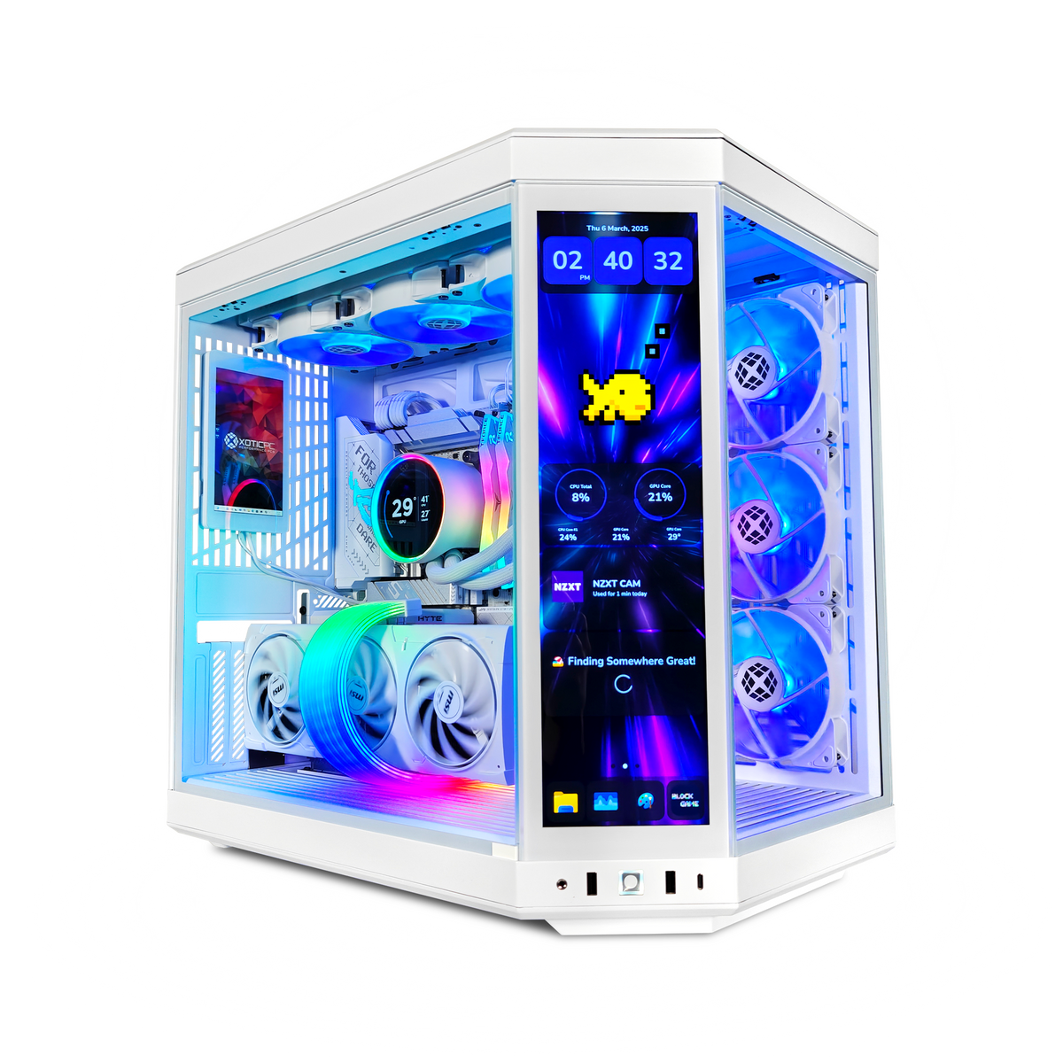 XOTIC PC Y70 X3D Ghost Gaming PC, NVIDIA GeForce RTX 5080, Ryzen 7 980