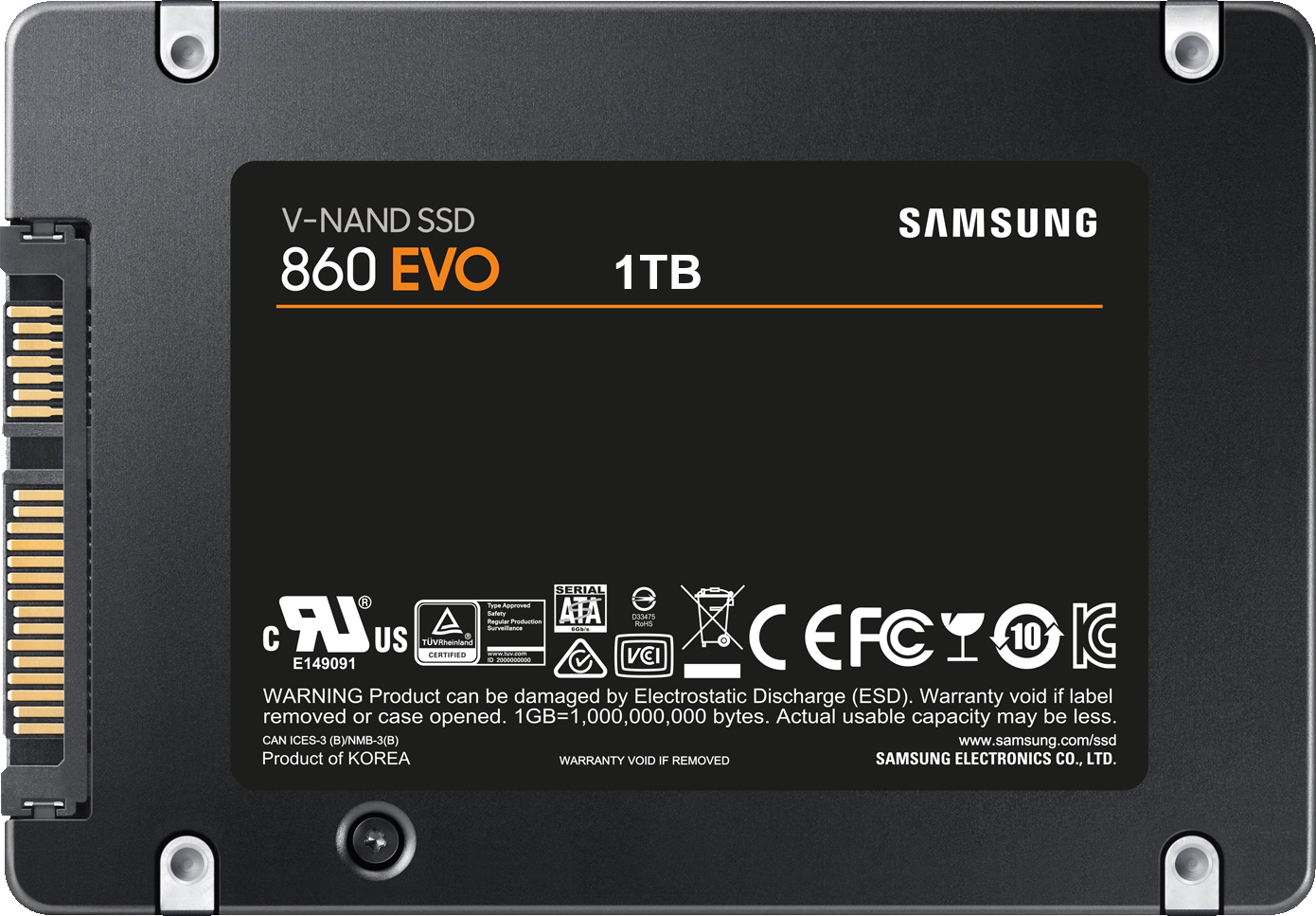 1TB Samsung 860 EVO 2.5" SATA SSD