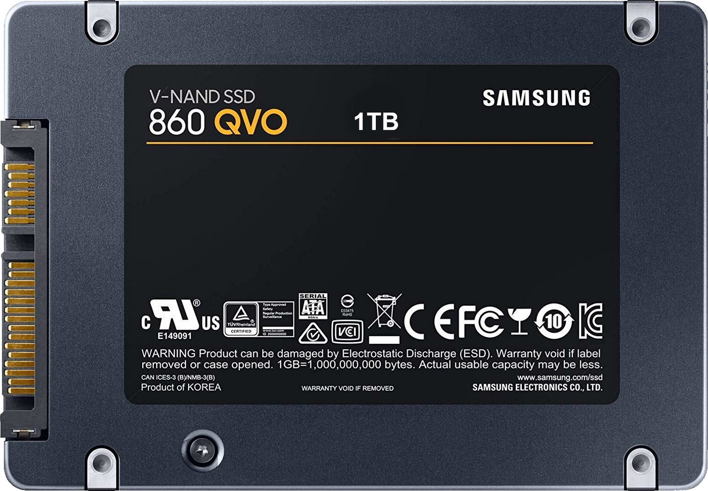 1TB Samsung 860 QVO 2.5" SATA SSD - Upgrade from 1TB SSHD