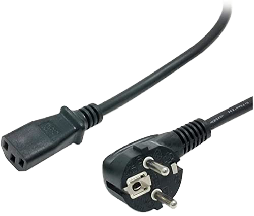 EU European Power Cable Euro Plug IEC C13 AC Power Extension Cord 1.5m 5ft for Desktop PC Computer