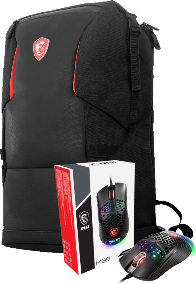 MSI Urban Raider Backpack & MSI M99 Gaming Mouse