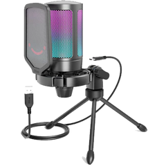 USB RGB Streaming Microphone